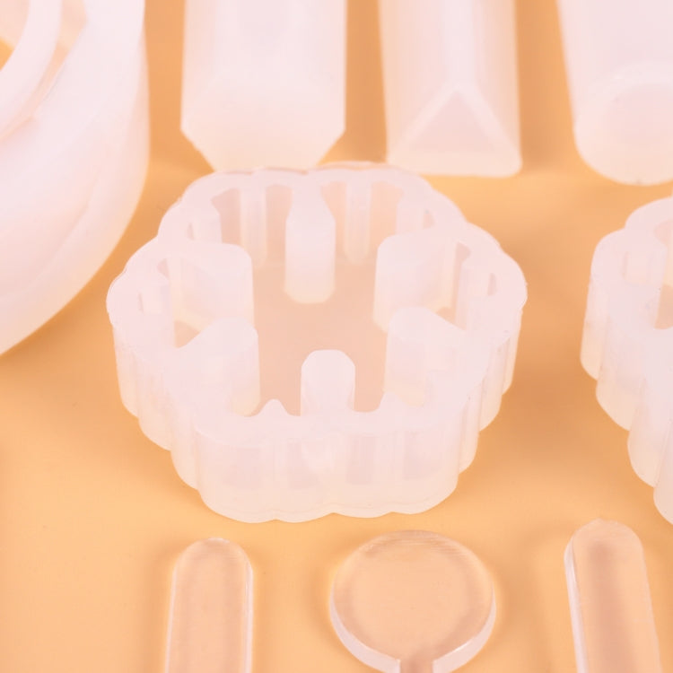 Bộ khuôn silicone làm đồ trang trí móc khóa 128 chi tiết, hình móc khóa