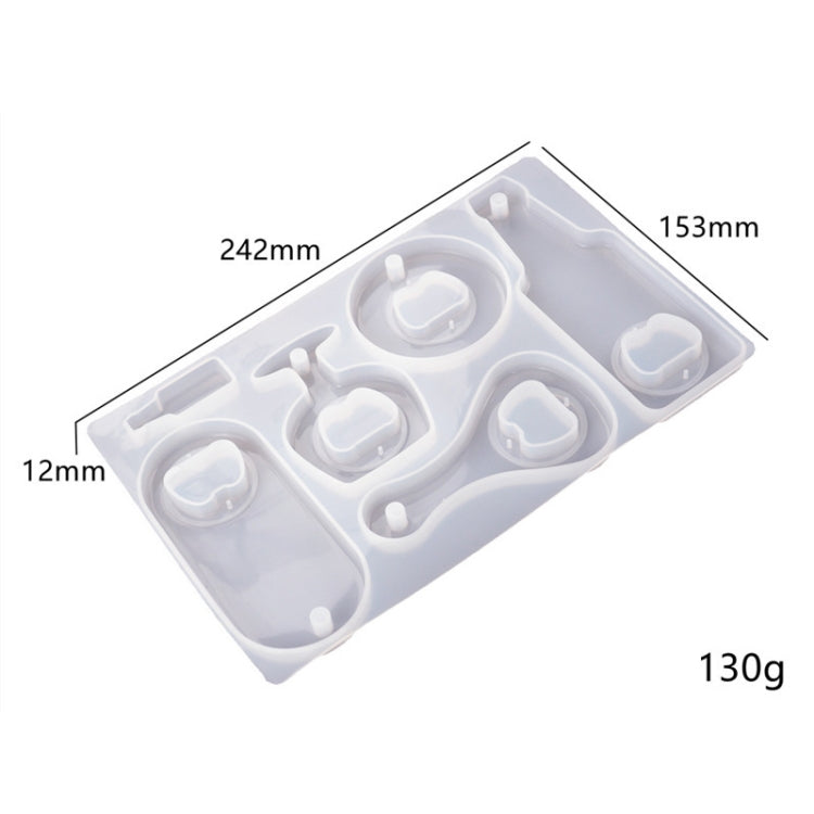 Khuôn silicone mở bia DIY epoxy pha lê, bộ khuôn