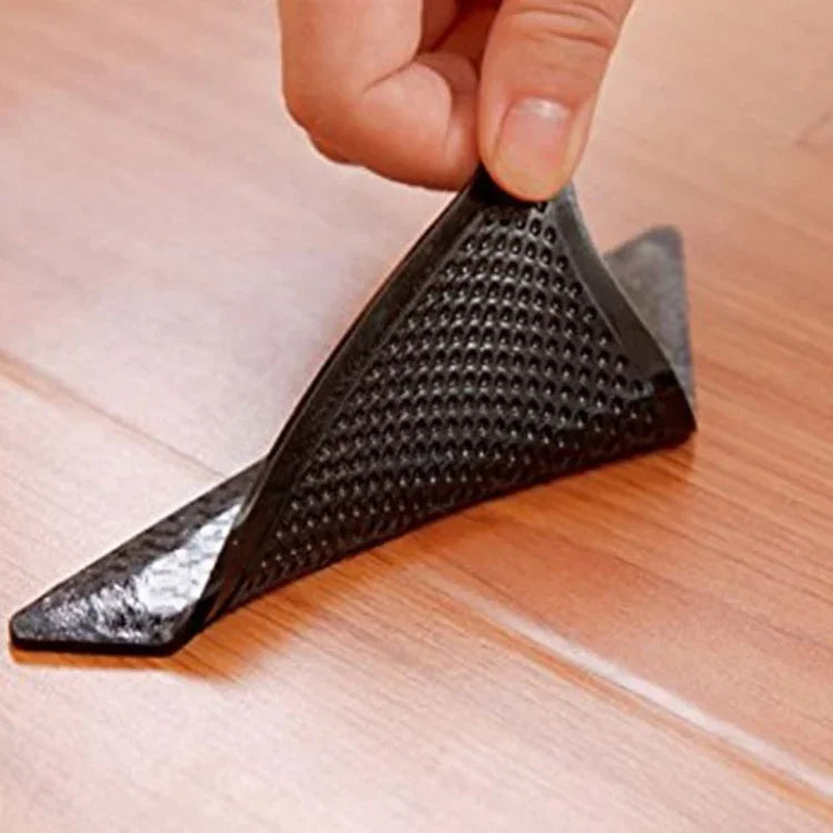 Bộ 4 miếng thảm trải nhà tắm phòng khách chống trượt có thể giặt tái sử dụng