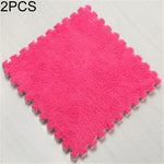 2 miếng thảm mềm phòng khách phòng ngủ trẻ em miếng ghép ma thuật, thảm chơi cho bé 30x30cm, các màu: đỏ hồng, màu lạc đà, tím, cà phê, xanh dương, hồng, xanh lá, trắng, xám
