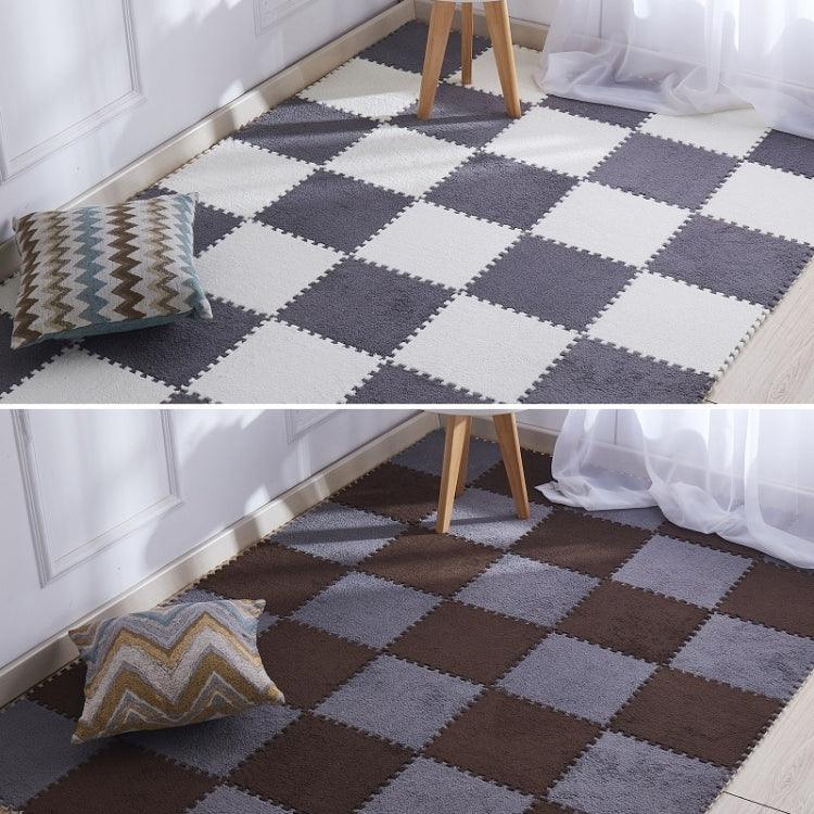 2 miếng thảm mềm phòng khách phòng ngủ trẻ em miếng ghép ma thuật, thảm chơi cho bé 30x30cm, các màu: đỏ hồng, màu lạc đà, tím, cà phê, xanh dương, hồng, xanh lá, trắng, xám