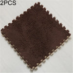 2 miếng thảm mềm phòng khách phòng ngủ trẻ em miếng ghép ma thuật, thảm chơi cho bé 30x30cm, các màu: đỏ hồng, màu lạc đà, tím, cà phê, xanh dương, hồng, xanh lá, trắng, xám