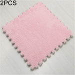 2 miếng thảm mềm phòng khách phòng ngủ trẻ em miếng ghép ma thuật, thảm chơi cho bé 30x30cm, các màu: đỏ hồng, màu lạc đà, tím, cà phê, xanh dương, hồng, xanh lá, trắng, xám