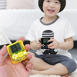 Bộ 4 máy chơi game mini cầm tay trò chơi gạch cổ điển kèm móc khóa, 4 máy chơi game mini