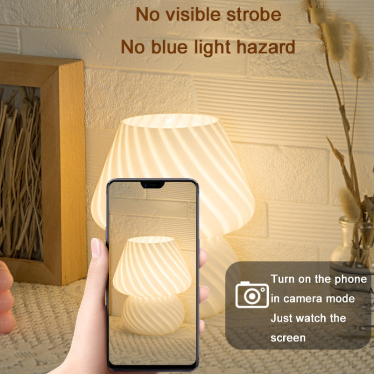 Đèn bàn trang trí đầu giường hình nấm PJ-104 5W, phích cắm Trung Quốc, đặc điểm: ánh sáng ấm đơn sắc, điều chỉnh ba màu, bóng đèn Tmall Elf, điều khiển từ xa + bóng đèn Tmall Elf