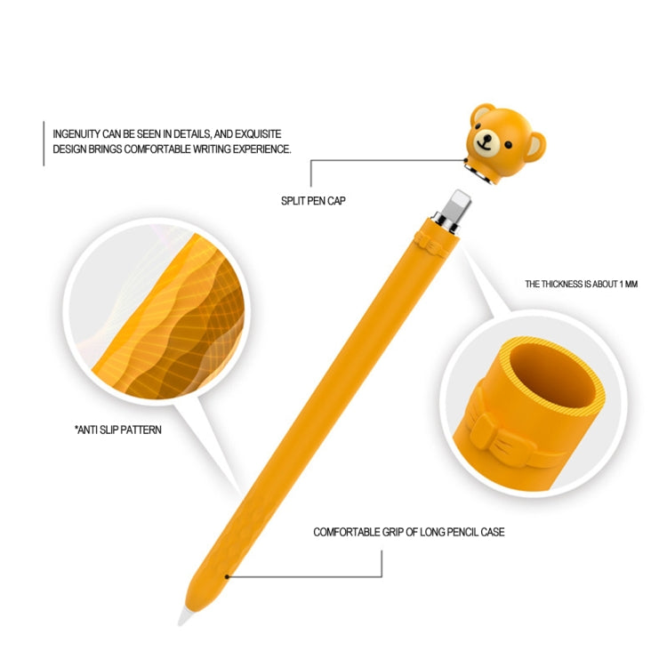 Vỏ bảo vệ silicone hoạt hình chống trượt và chống rơi, Dành cho Apple Pencil 1