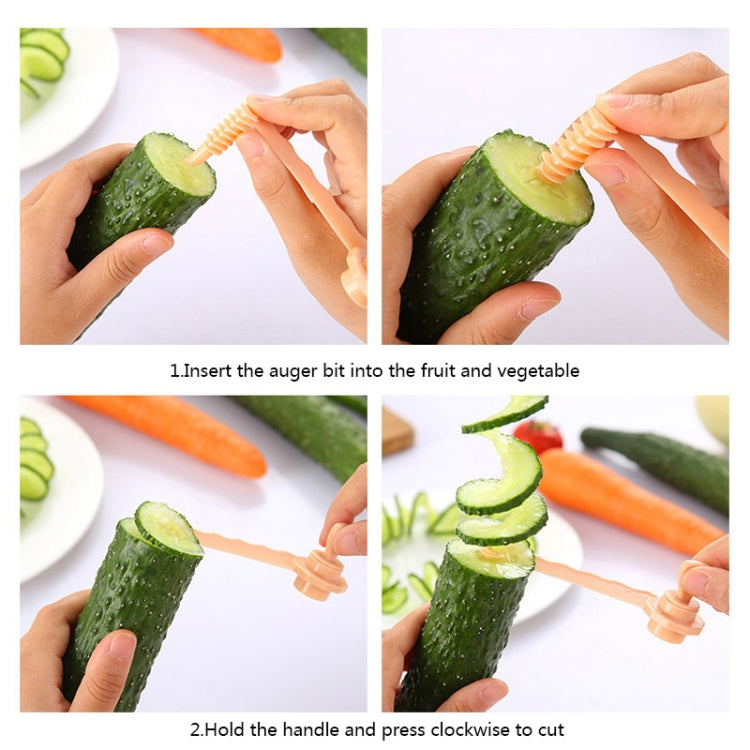 Máy thái xoắn ốc cà rốt, dụng cụ cắt khoai tây rau củ, máy thái xoắn ốc cà rốt (xanh dương)