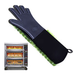 Găng tay silicone kéo dài chống trượt, chịu nhiệt cao, cách nhiệt lò vi sóng, găng tay chống bỏng, găng tay silicone kéo dài