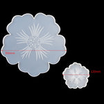 Bộ khuôn silicone lót cốc hoa, DIY gương pha lê, khuôn giọt cánh hoa quả, bộ 1 hoa lớn + 5 hoa nhỏ, bộ 1 hoa lớn + 3 hoa nhỏ, hoa lớn