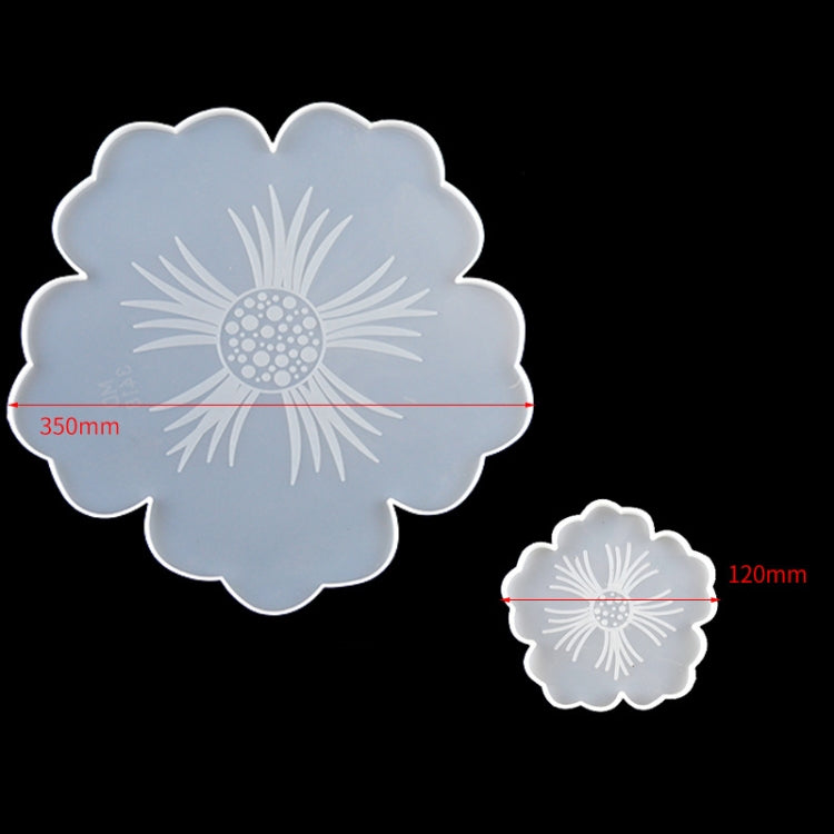 Bộ khuôn silicone lót cốc hoa, DIY gương pha lê, khuôn giọt cánh hoa quả, bộ 1 hoa lớn + 5 hoa nhỏ, bộ 1 hoa lớn + 3 hoa nhỏ, hoa lớn