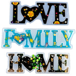Khuôn silicone chữ DIY epoxy pha lê, khuôn chữ âm MD3300_LOVE, khuôn chữ âm MD3301_HOME, khuôn chữ âm MD3302_Family, khuôn chữ dương MD3313_LOVE, khuôn chữ dương MD3314_HOME, khuôn chữ dương MD3315_FAMILY