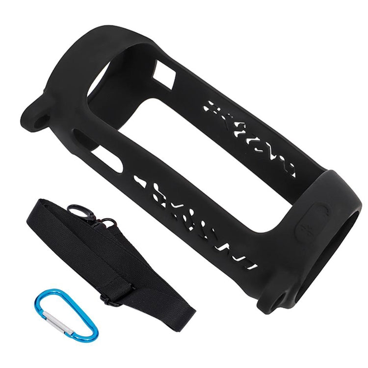 P401 Ốp bảo vệ chống sốc bằng silicone cho JBL Pulse4 có móc khóa và dây đeo, màu Đen, Cam, Đỏ hồng, Xanh bạc hà, Xanh đậm