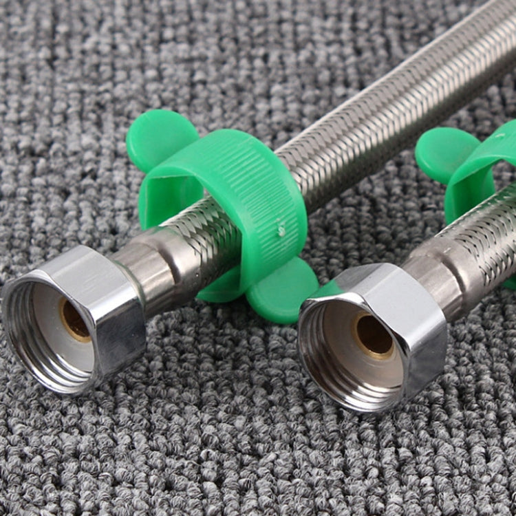 304 Stainless Steel Metal Knitting Hose Toilet Water Heater Hot And Cold Water High Pressure Pipe 4/8 Inch DN15 Connecting Pipe, 30cm Steel Hat, 40cm Steel Hat, 50cm Steel Hat, 60cm Steel Hat, 70cm Steel Hat, 80cm Steel Hat, 1m Steel Hat, 1.2m Steel Ha...