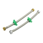 304 Stainless Steel Metal Knitting Hose Toilet Water Heater Hot And Cold Water High Pressure Pipe 4/8 Inch DN15 Connecting Pipe, 30cm Steel Hat, 40cm Steel Hat, 50cm Steel Hat, 60cm Steel Hat, 70cm Steel Hat, 80cm Steel Hat, 1m Steel Hat, 1.2m Steel Ha...