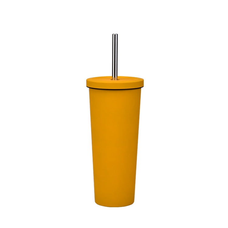 Cốc Ống Hút Thép Không Gỉ Đôi Dung Tích Lớn 700ml, Cốc Giữ Nhiệt Chân Không 304 Dùng Ngoài Trời, Cốc Nước Xe Hơi, Màu Khaki, Cam Đỏ, Tím Lilac, Hồng, Xanh Men, Xanh Rêu, Xám Đậm, Chàm, Đen Mực, Xanh Xám, Hồng Nhạt, Xanh Trắng, Xanh Hồ