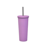Cốc Ống Hút Thép Không Gỉ Đôi Dung Tích Lớn 700ml, Cốc Giữ Nhiệt Chân Không 304 Dùng Ngoài Trời, Cốc Nước Xe Hơi, Màu Khaki, Cam Đỏ, Tím Lilac, Hồng, Xanh Men, Xanh Rêu, Xám Đậm, Chàm, Đen Mực, Xanh Xám, Hồng Nhạt, Xanh Trắng, Xanh Hồ