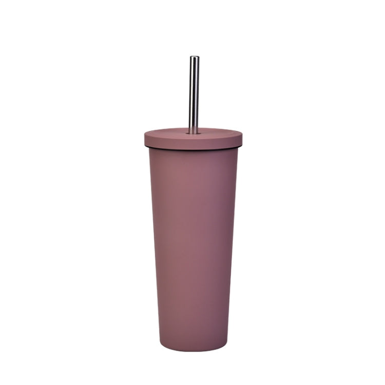 Cốc Ống Hút Thép Không Gỉ Đôi Dung Tích Lớn 700ml, Cốc Giữ Nhiệt Chân Không 304 Dùng Ngoài Trời, Cốc Nước Xe Hơi, Màu Khaki, Cam Đỏ, Tím Lilac, Hồng, Xanh Men, Xanh Rêu, Xám Đậm, Chàm, Đen Mực, Xanh Xám, Hồng Nhạt, Xanh Trắng, Xanh Hồ