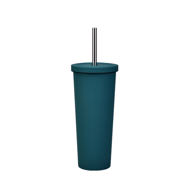 Cốc Ống Hút Thép Không Gỉ Đôi Dung Tích Lớn 700ml, Cốc Giữ Nhiệt Chân Không 304 Dùng Ngoài Trời, Cốc Nước Xe Hơi, Màu Khaki, Cam Đỏ, Tím Lilac, Hồng, Xanh Men, Xanh Rêu, Xám Đậm, Chàm, Đen Mực, Xanh Xám, Hồng Nhạt, Xanh Trắng, Xanh Hồ
