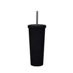 Cốc Ống Hút Thép Không Gỉ Đôi Dung Tích Lớn 700ml, Cốc Giữ Nhiệt Chân Không 304 Dùng Ngoài Trời, Cốc Nước Xe Hơi, Màu Khaki, Cam Đỏ, Tím Lilac, Hồng, Xanh Men, Xanh Rêu, Xám Đậm, Chàm, Đen Mực, Xanh Xám, Hồng Nhạt, Xanh Trắng, Xanh Hồ