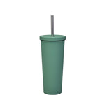 Cốc Ống Hút Thép Không Gỉ Đôi Dung Tích Lớn 700ml, Cốc Giữ Nhiệt Chân Không 304 Dùng Ngoài Trời, Cốc Nước Xe Hơi, Màu Khaki, Cam Đỏ, Tím Lilac, Hồng, Xanh Men, Xanh Rêu, Xám Đậm, Chàm, Đen Mực, Xanh Xám, Hồng Nhạt, Xanh Trắng, Xanh Hồ