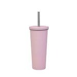 Cốc Ống Hút Thép Không Gỉ Đôi Dung Tích Lớn 700ml, Cốc Giữ Nhiệt Chân Không 304 Dùng Ngoài Trời, Cốc Nước Xe Hơi, Màu Khaki, Cam Đỏ, Tím Lilac, Hồng, Xanh Men, Xanh Rêu, Xám Đậm, Chàm, Đen Mực, Xanh Xám, Hồng Nhạt, Xanh Trắng, Xanh Hồ