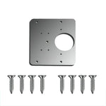 Bộ sửa bản lề thép không gỉ, kích thước: tấm đơn + 8 vít, tấm đơn + 8 vít, 2 tấm sửa + bản lề + 16 vít