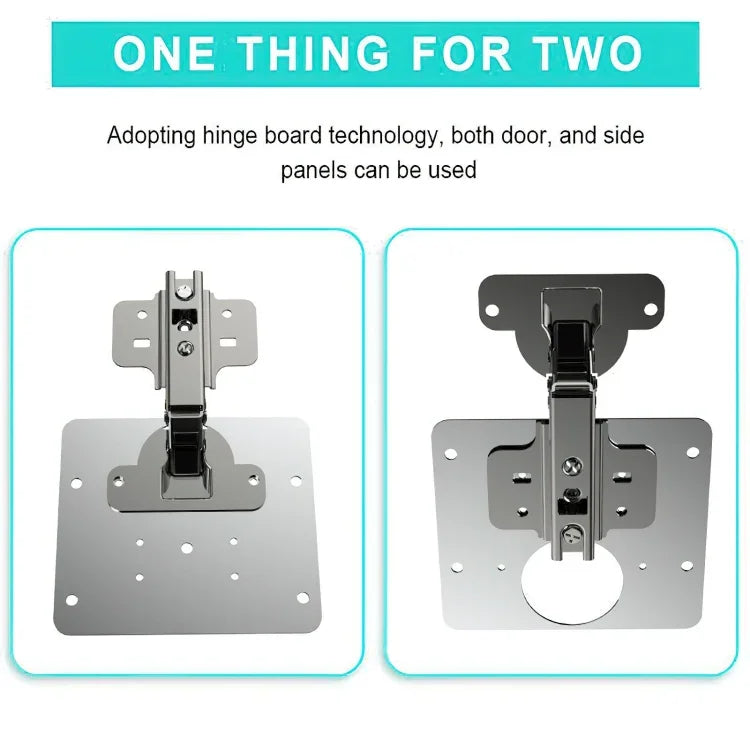 Bộ sửa bản lề thép không gỉ, kích thước: tấm đơn + 8 vít, tấm đơn + 8 vít, 2 tấm sửa + bản lề + 16 vít