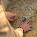 2 in 1 Compass With Map Measuring Ruler Outdoor Multifunctional Compass, 2 in 1