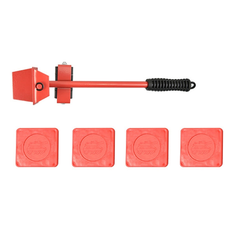 CY-0102 Bộ 5 trong 1 ròng rọc di chuyển đồ nặng gia đình, thiết bị di chuyển đồ nội thất đa năng, màu đỏ (150KG), vàng (300KG), bạc (500KG), xà beng đỏ đen (150KG), xe tăng (100KG), hoạt hình (100KG)
