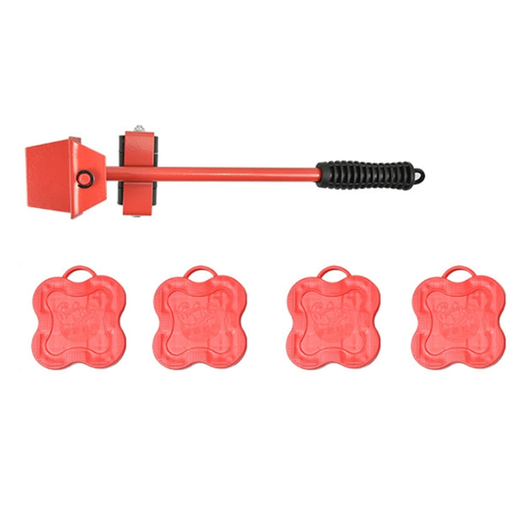CY-0102 Bộ 5 trong 1 ròng rọc di chuyển đồ nặng gia đình, thiết bị di chuyển đồ nội thất đa năng, màu đỏ (150KG), vàng (300KG), bạc (500KG), xà beng đỏ đen (150KG), xe tăng (100KG), hoạt hình (100KG)