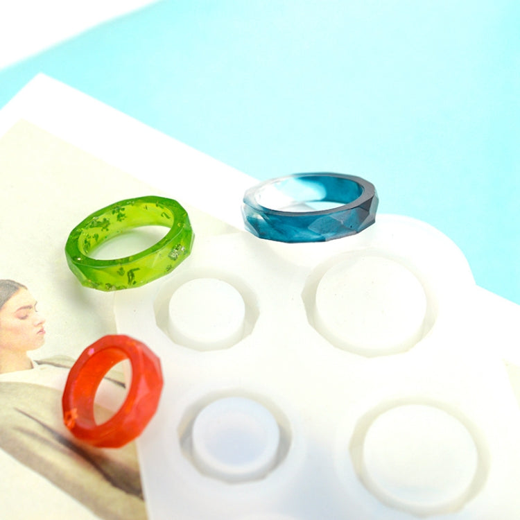 Khuôn silicone làm nhẫn pha lê nhỏ giọt 3 trong 1, khuôn nhẫn hình cung, khuôn nhẫn 3 trong 1