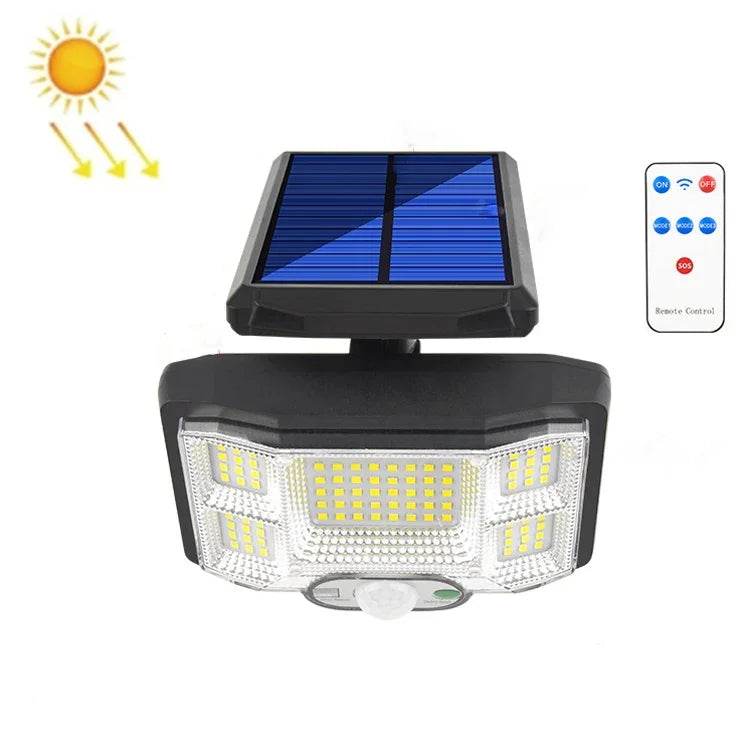 TG-TY085 Đèn Tường Ngoài Trời Năng Lượng Mặt Trời Cảm Ứng Cơ Thể Người Đèn Đường Sân Vườn Gia Đình Chống Nước Có Điều Khiển Từ Xa, Thông Số:, 96 LED Tích Hợp, 96 COB Tích Hợp, 96 LED Riêng Biệt, 96 COB Riêng Biệt, 168 LED Tích Hợp, 168 COB Tích Hợp