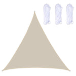 Mái che ngoài trời hình tam giác chống thấm nước và chống tia UV cho vườn, Kích thước: 5m x 5m x 5m, 5m x 5m x 5m