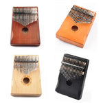 Đàn Kalimba 17 nốt cho người mới bắt đầu, màu nâu, bộ nâu, màu vàng, bộ vàng, gỗ, bộ gỗ, đen, bộ đen