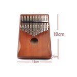 Đàn Kalimba 17 nốt cho người mới bắt đầu, màu nâu, bộ nâu, màu vàng, bộ vàng, gỗ, bộ gỗ, đen, bộ đen