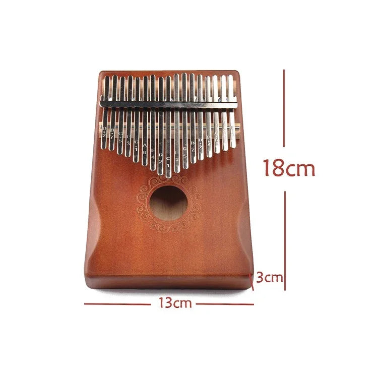 Đàn Kalimba 17 nốt cho người mới bắt đầu, màu nâu, bộ nâu, màu vàng, bộ vàng, gỗ, bộ gỗ, đen, bộ đen