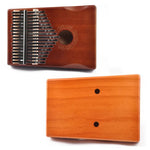 Đàn Kalimba 17 nốt cho người mới bắt đầu, màu nâu, bộ nâu, màu vàng, bộ vàng, gỗ, bộ gỗ, đen, bộ đen