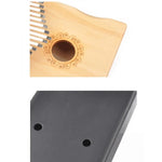 Đàn Kalimba 17 nốt cho người mới bắt đầu, màu nâu, bộ nâu, màu vàng, bộ vàng, gỗ, bộ gỗ, đen, bộ đen