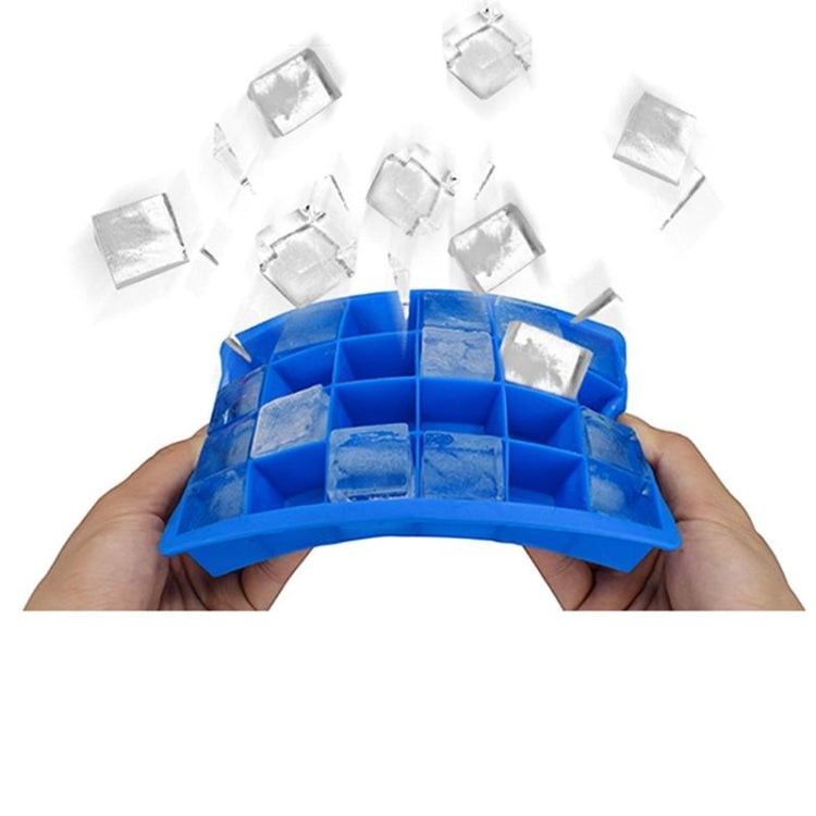 Khuôn làm đá silicone 24 ô, hình vuông, khuôn làm đá viên, khuôn kem que trái cây, 24 ô (xanh cỏ), 24 ô (đỏ hồng)