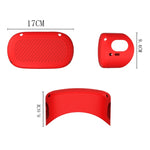 Vỏ bảo vệ silicone chống nước, chống bụi và chống rơi cho kính VR Meta Quest, màu đen, trắng, đỏ, xanh phát sáng