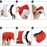 Vỏ bảo vệ silicone chống nước, chống bụi và chống rơi cho kính VR Meta Quest, màu đen, trắng, đỏ, xanh phát sáng