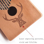 Đàn Kalimba đầu hươu 17 nốt cho người mới bắt đầu