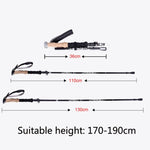 Gậy leo núi gấp siêu nhẹ TUOBEIS TBS-006, gậy trekking, nạng leo núi, TBS-006