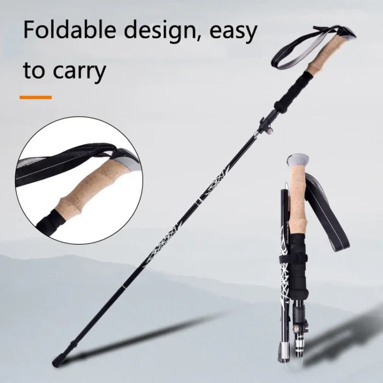 Gậy leo núi gấp siêu nhẹ TUOBEIS TBS-006, gậy trekking, nạng leo núi, TBS-006