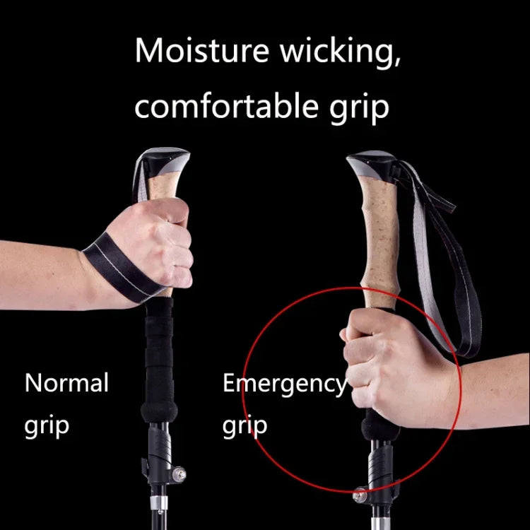 Gậy leo núi gấp siêu nhẹ TUOBEIS TBS-006, gậy trekking, nạng leo núi, TBS-006