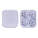 Hộp đá silicone hình chân mèo gia dụng sáng tạo khuôn làm đá viên, hộp thực phẩm bổ sung có nắp, hình chân mèo (Tím lilac), hình chân mèo (Đỏ tôm), hình chân mèo (Xanh thực vật), hình chân mèo (Xanh lam), hình chân mèo (Hồng tím)