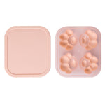 Hộp đá silicone hình chân mèo gia dụng sáng tạo khuôn làm đá viên, hộp thực phẩm bổ sung có nắp, hình chân mèo (Tím lilac), hình chân mèo (Đỏ tôm), hình chân mèo (Xanh thực vật), hình chân mèo (Xanh lam), hình chân mèo (Hồng tím)