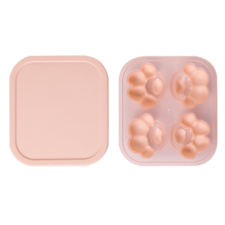 Hộp đá silicone hình chân mèo gia dụng sáng tạo khuôn làm đá viên, hộp thực phẩm bổ sung có nắp, hình chân mèo (Tím lilac), hình chân mèo (Đỏ tôm), hình chân mèo (Xanh thực vật), hình chân mèo (Xanh lam), hình chân mèo (Hồng tím)