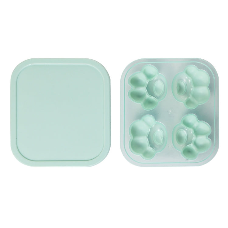 Hộp đá silicone hình chân mèo gia dụng sáng tạo khuôn làm đá viên, hộp thực phẩm bổ sung có nắp, hình chân mèo (Tím lilac), hình chân mèo (Đỏ tôm), hình chân mèo (Xanh thực vật), hình chân mèo (Xanh lam), hình chân mèo (Hồng tím)