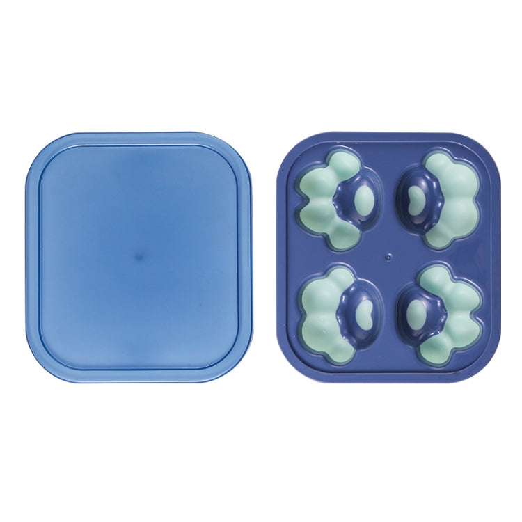 Hộp đá silicone hình chân mèo gia dụng sáng tạo khuôn làm đá viên, hộp thực phẩm bổ sung có nắp, hình chân mèo (Tím lilac), hình chân mèo (Đỏ tôm), hình chân mèo (Xanh thực vật), hình chân mèo (Xanh lam), hình chân mèo (Hồng tím)